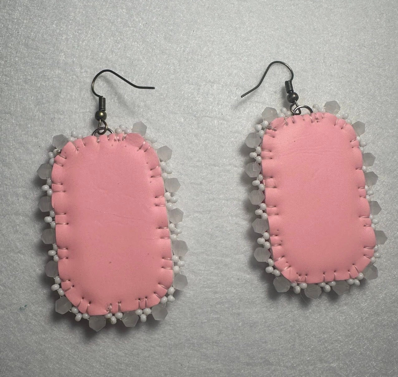 Strawberry Earrings Wood Cabochon