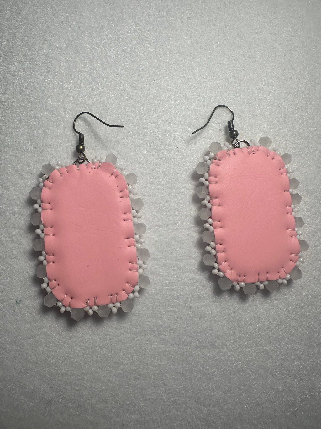 Strawberry Earrings Wood Cabochon
