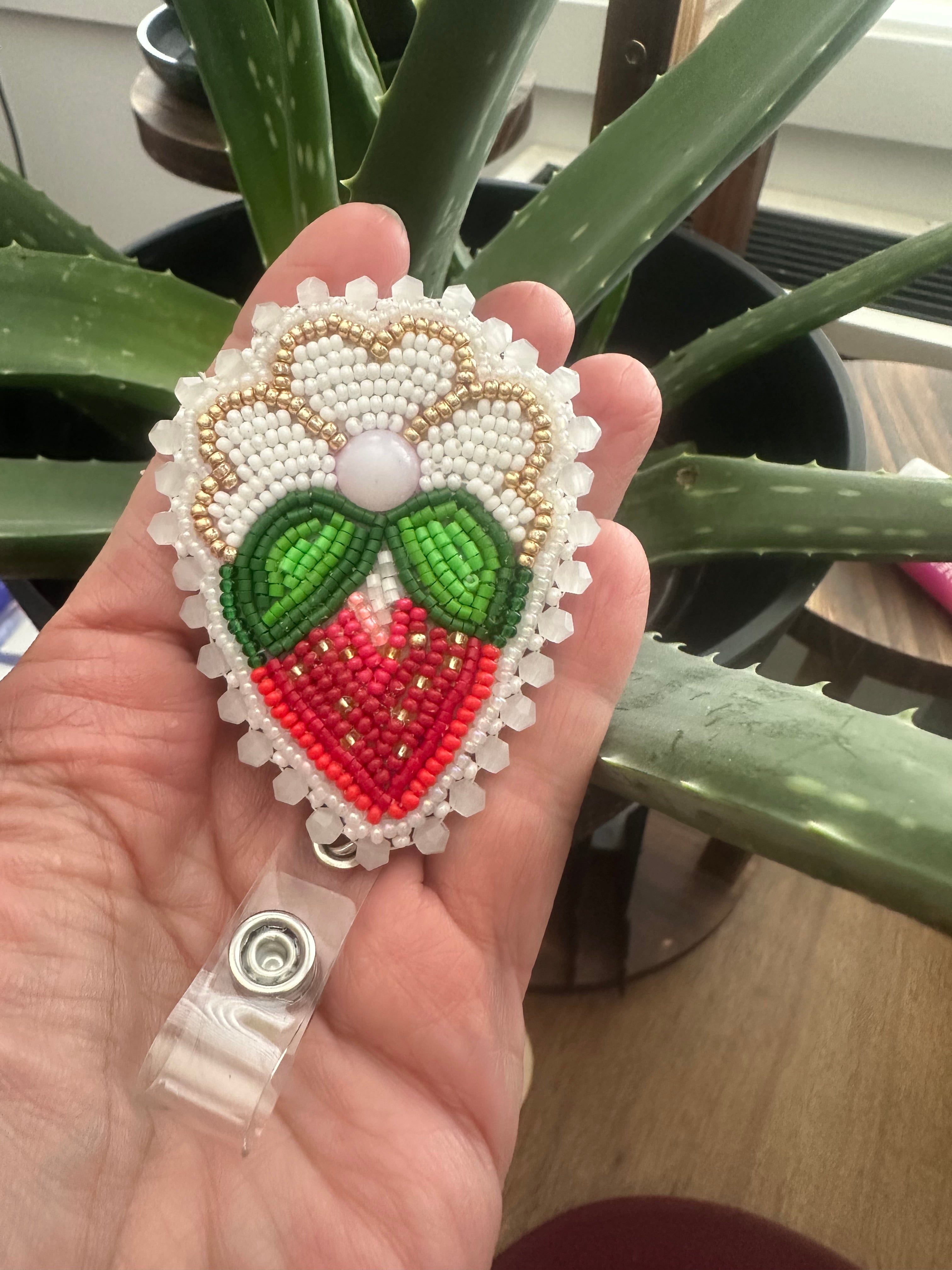 Strawberry Badge Reel