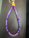 Purple Beaded MOM Keychain – 3-in-1 Handcrafted Set